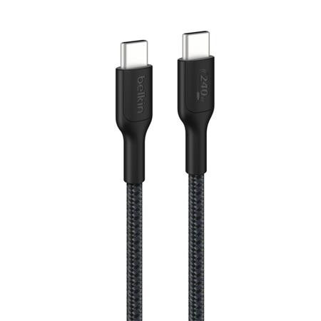 Belkin BOOST CHARGE™ PRO USB-C/USB-C kabel 240W, 2m, černý - odolný