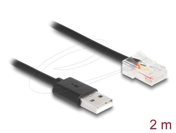 Delock Komunikační kabel UPS, z USB 2.0 Typu-A na USB RJ50, 2 m