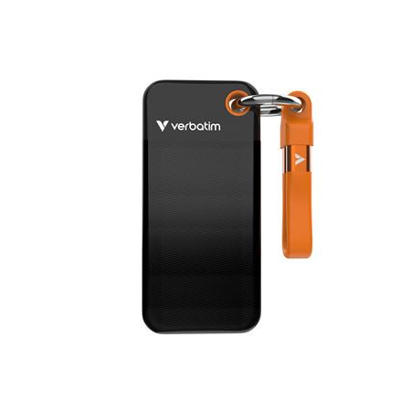 VERBATIM Pocket SSD 1TB, USB-C 3.2 Gen 2, černá/oranžová