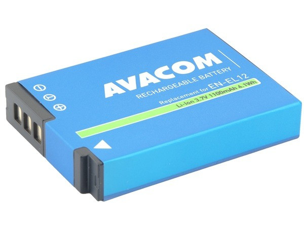 AVACOM Náhradní baterie Nikon EN-EL12 Li-Ion 3.7V 1100mAh 4.1Wh