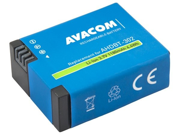 AVACOM Náhradní baterie GoPro AHDBT-302 Li-Ion 3.7V 1180mAh 4.4Wh