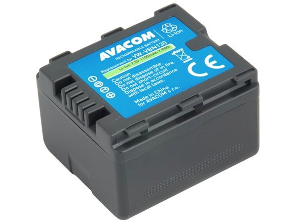 AVACOM Náhradní baterie Panasonic VW-VBN130 Li-Ion 7.2V 1100mAh 7.9Wh