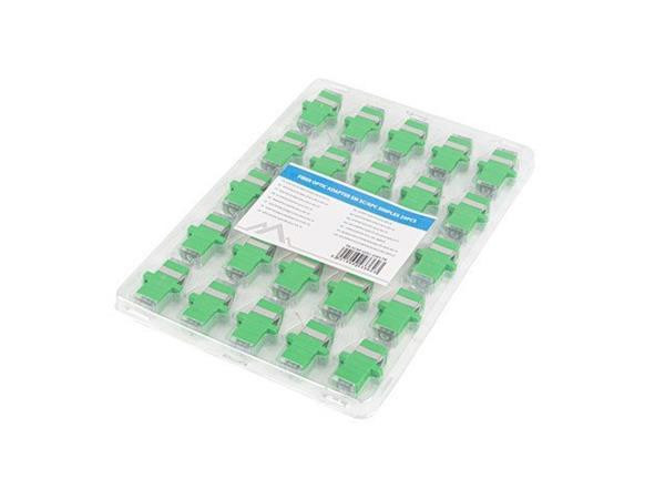 LANBERG OPTICKÝ ADAPTÉR SM SC/APC SIMPLEX PRŮHLEDNÝ UZÁVĚR 25 KS