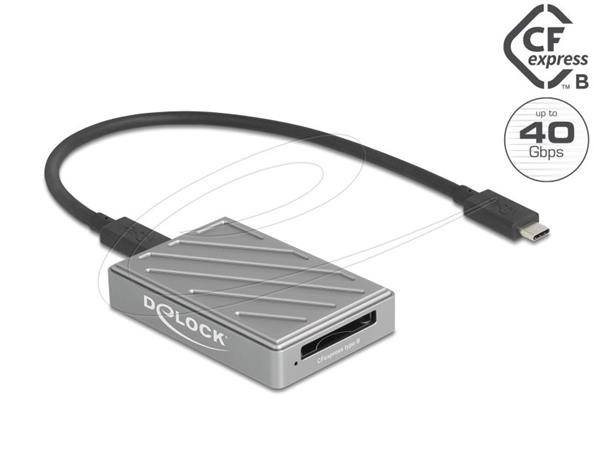 Delock Čtečka karet USB Type-C™ 40 Gbps pro paměťové karty CFexpress typu B
