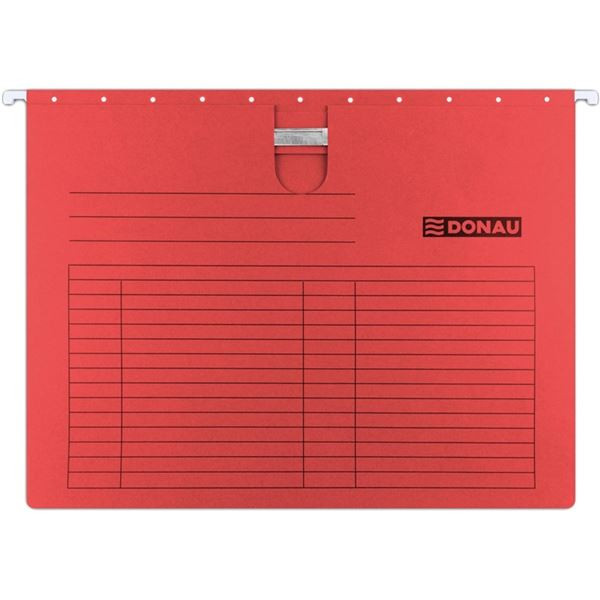 Závěsné desky Donau - A4, 230 g/m2, červené