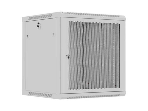 LANBERG NÁSTĚNNÁ INSTALAČNÍ SKŘÍŇ 19" 12U 600X600 ŠEDÉ PERFOROVANÉ DVEŘE (PLOCHÉ BALENÍ)