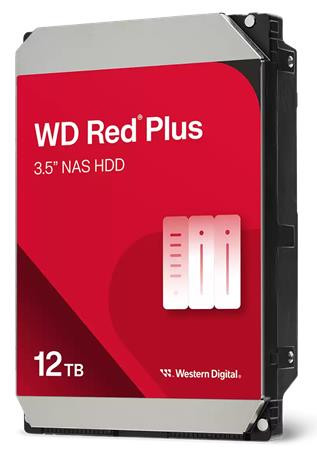 WD RED PLUS NAS WD120EFGX 12TB SATAIII/600 512MB cache, 260MB/s, CMR
