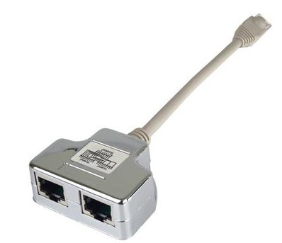 PremiumCord Modulární RJ45 distributor 2 porty 10/100Base T