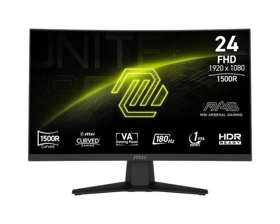 MSI MAG 244C Gaming monitor 23,6" VA zakřivený/FHD/180Hz/1ms/DP/HDMI/černá
