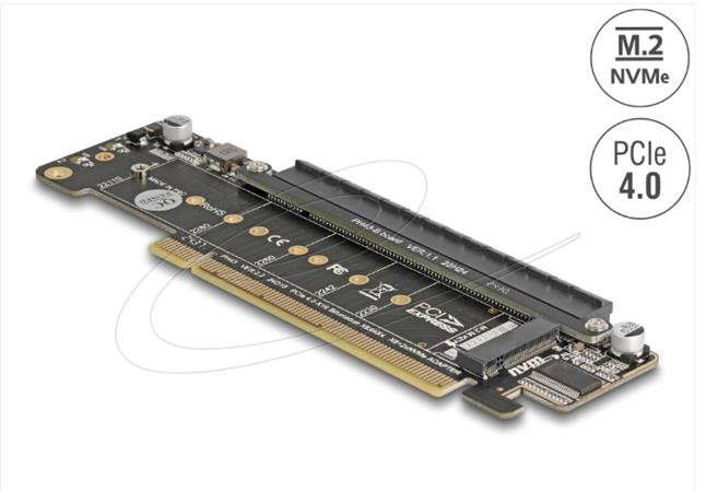 Delock Karta PCI Express 4.0 x16 Riser se 2 x sloty M.2 Key M NVMe - větvení