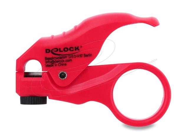 Delock Nástroj na odizolování síťových kabelů, červený
