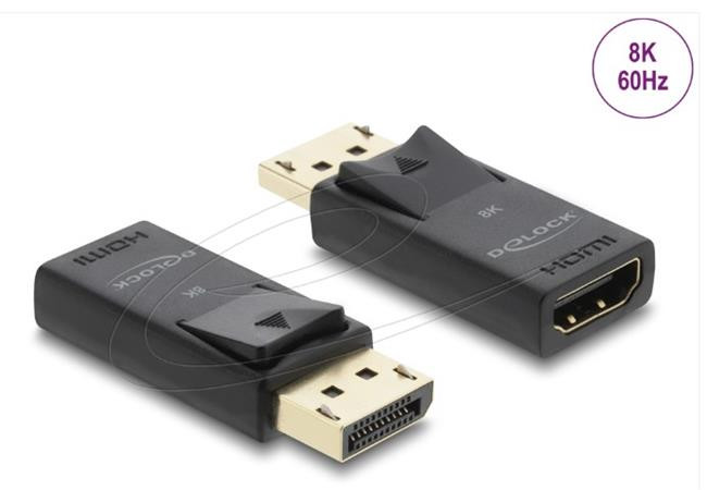 Delock Adaptér z Active DisplayPort 1.4 na HDMI, 8K, s funkcí HDR