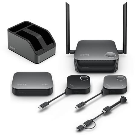 BenQ VS25 InstaShow, USB-C,HDMI (s USB-A), 4K, 64 uživatelů, 2 tlačítka Plug and Play, Bezdrátový prezentační systém