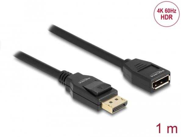 Delock DisplayPort 1.2 prodlužovací kabel 4K 60 Hz 5 m