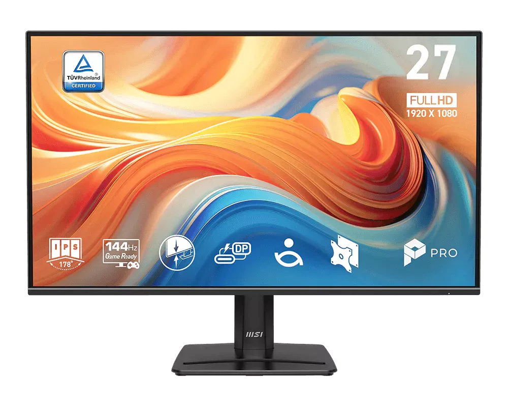 MSI monitor PRO MP272 E14C, 27"/FHD/IPS ,144Hz/1ms/HDMI/USB-C/černá