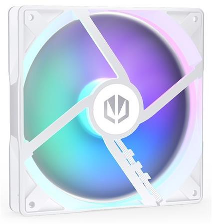 Endorfy Stratus 140 White PWM ARGB, Ventilátor, 140mm, FDB ložiško, výška 25mm, PWM, 12V, ARGB LED, bílý
