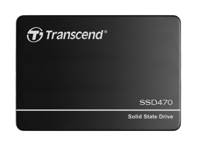 TRANSCEND SSD470N, 2TB Industrial (3K P/E) SSD disk 2.5" SATA3, 3D TLC, Aluminium case, 560MB/s R, 510 MB/W, černý