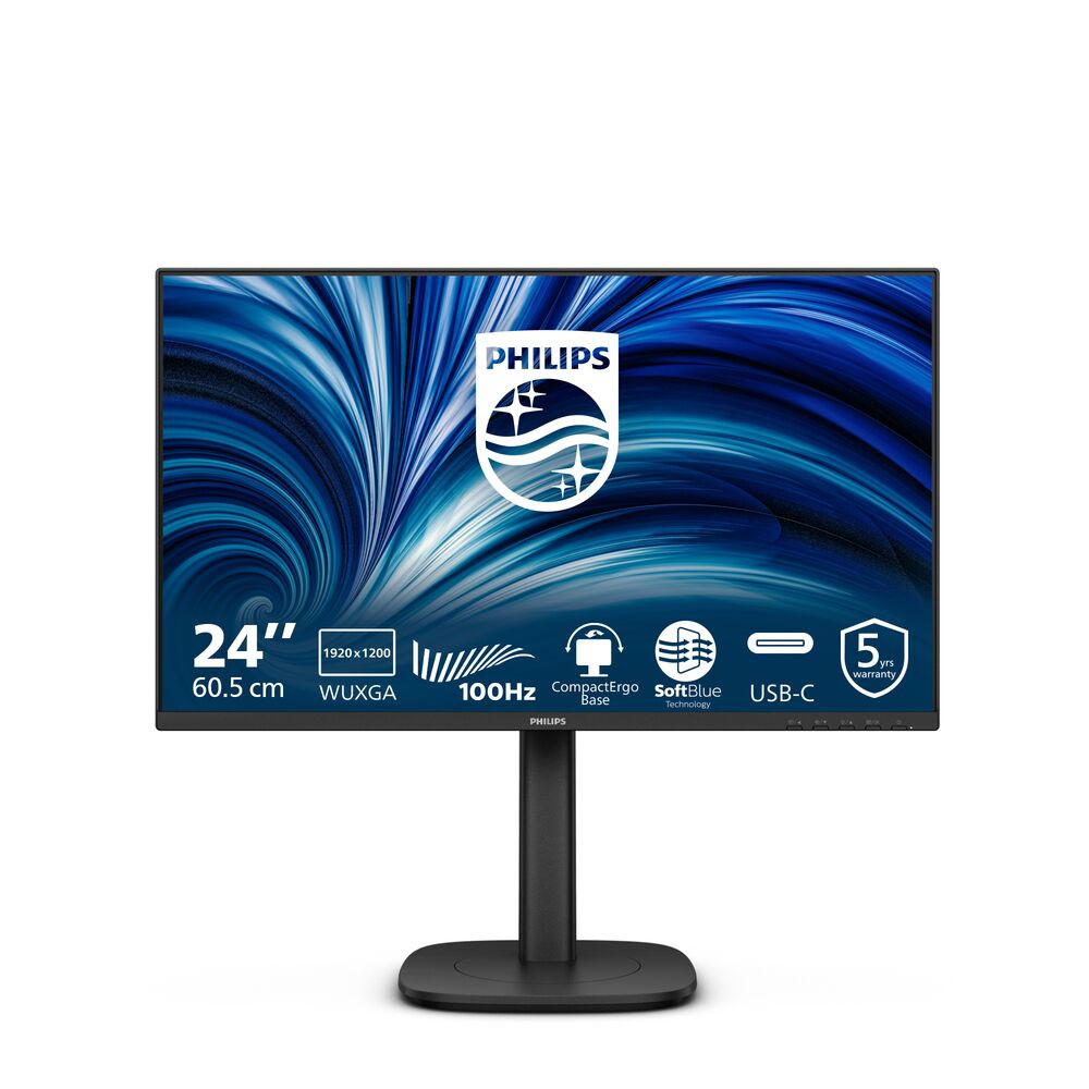 Philips LCD 24B2N3200D 24" IPS 16:10/1920x1200@100Hz/4ms/300cd/VGA/HDMI/DP/5xUSB/Repro/Pivot/HAS/VESA