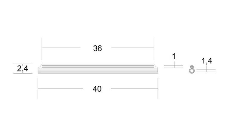 Trubičková Ochrana Optického svaru 40mm Premium OPTIX Transparent 100 Ks