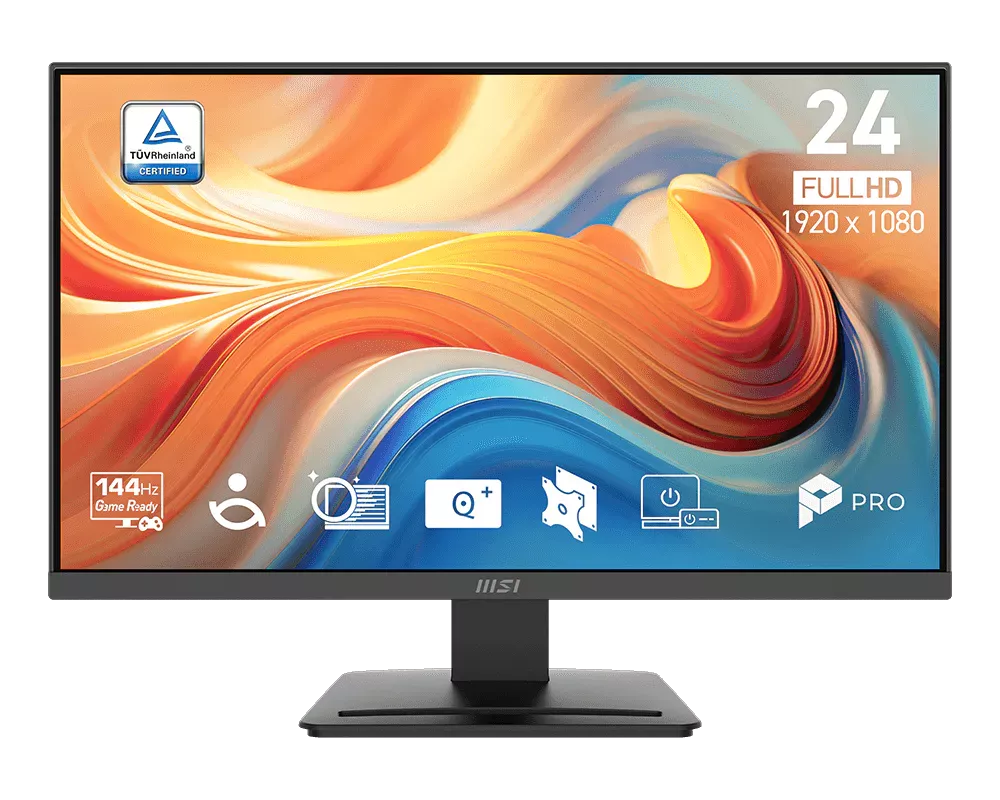 MSI monitor PRO MP241 E14V 23,8" VA/FHD/144Hz/1ms/HDMI/DP/černá