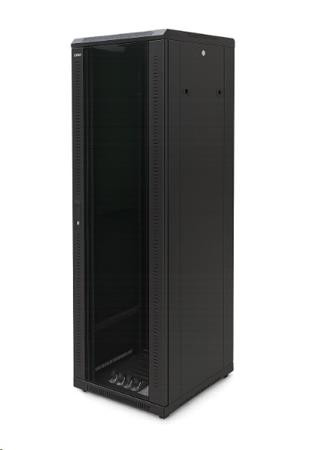 OCRACK 19" OCC-42U-68S rozvaděč stojanový 42U/600x800 skleněné dveře - černý