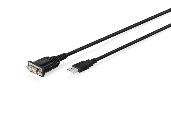DIGITUS USB 2.0 na RS232 adaptér, 1,8m, černý