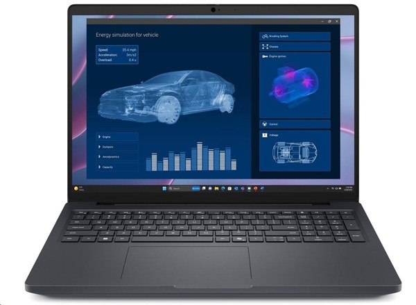 DELL Pro Max 16 MC16250/U7-265H/16GB/512GB SSD/16" IPS FHD+/IR Cam & Mic/W11P/3Y ProSpt/šedá