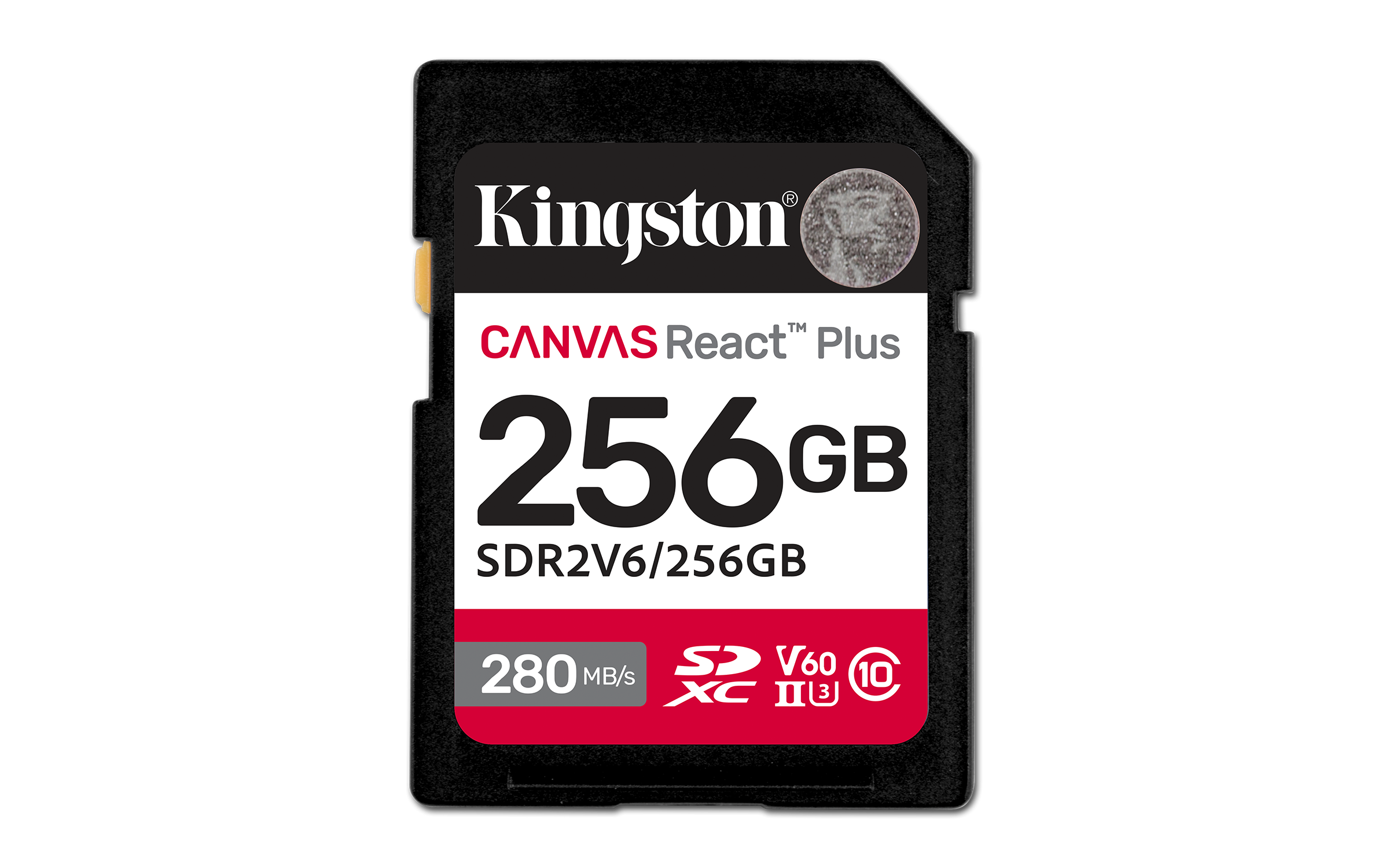 KINGSTON 256GB Canvas React Plus SDXC UHS-II 280R/100W U3 V60 for Full HD/4K