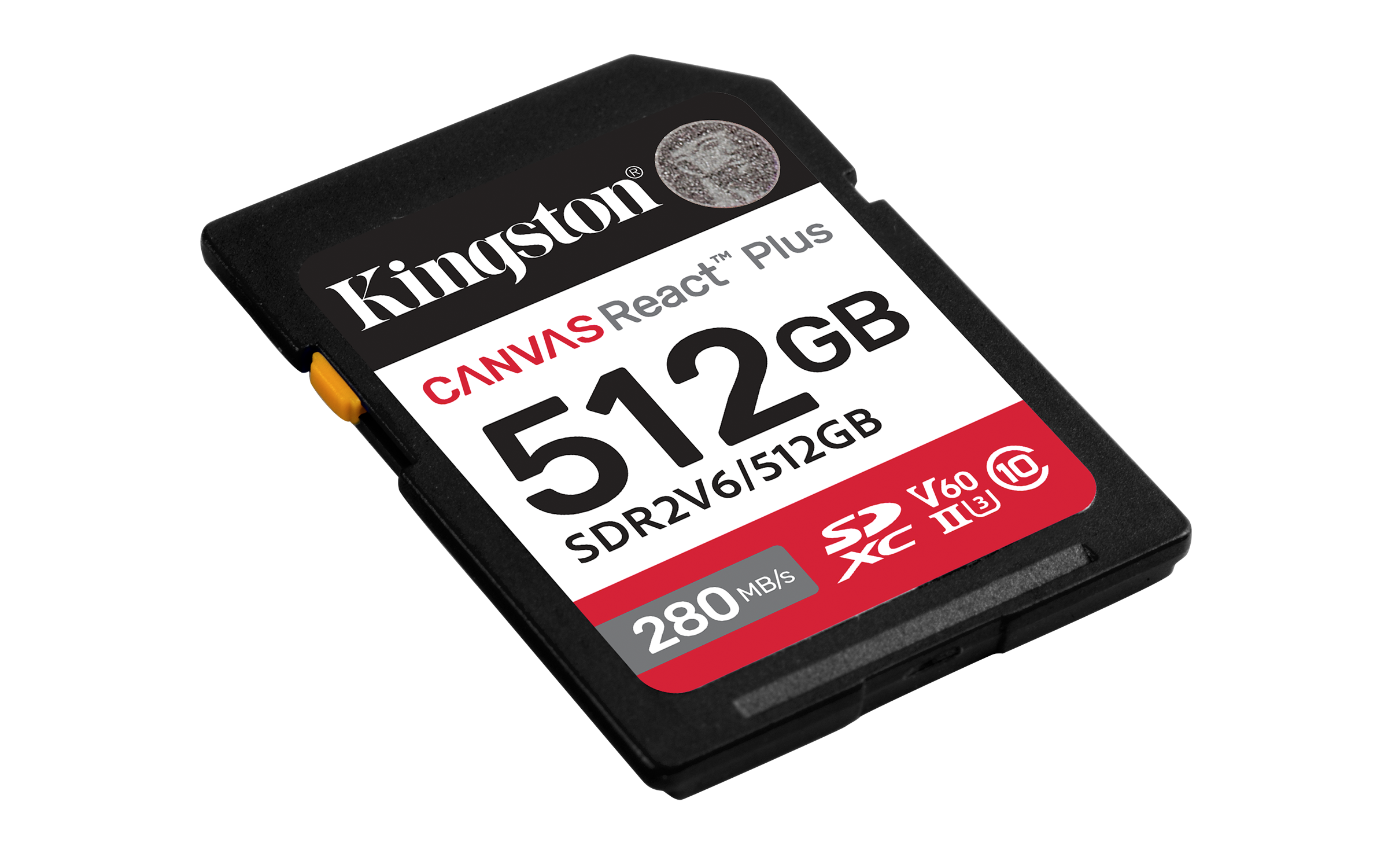 KINGSTON 512GB Canvas React Plus SDXC UHS-II 280R/100W U3 V60 for Full HD/4K