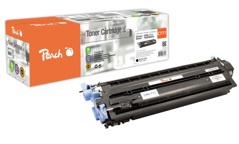 PEACH kompatibilní toner Canon CRG-711BK, black, 6000str.