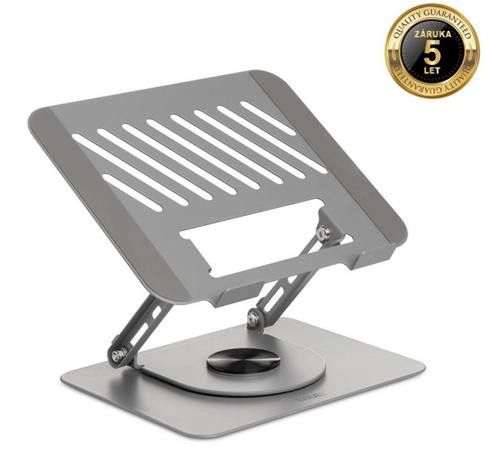 EVOLVEO CoolGuy, stojan pod notebook, 17", záruka 5 let, šedý + dárek ZDARMA