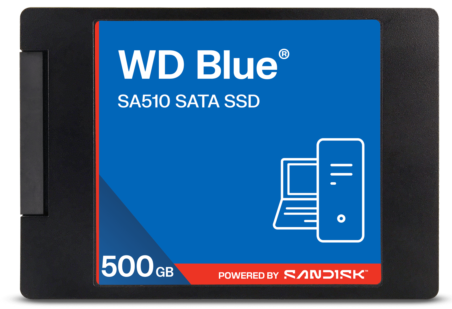 WD BLUE SSD 3D NAND WDS500G5B0A 500GB SA510 SATA/600, (R:560, W:510MB/s), 2.5"