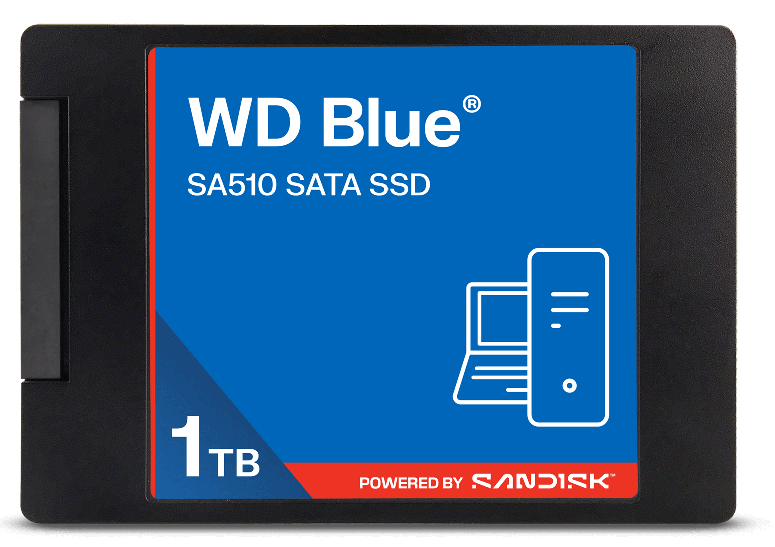 WD BLUE SSD 3D NAND WDS100T5B0A 1TB SA510 SATA/600, (R:560, W:520MB/s), 2.5"