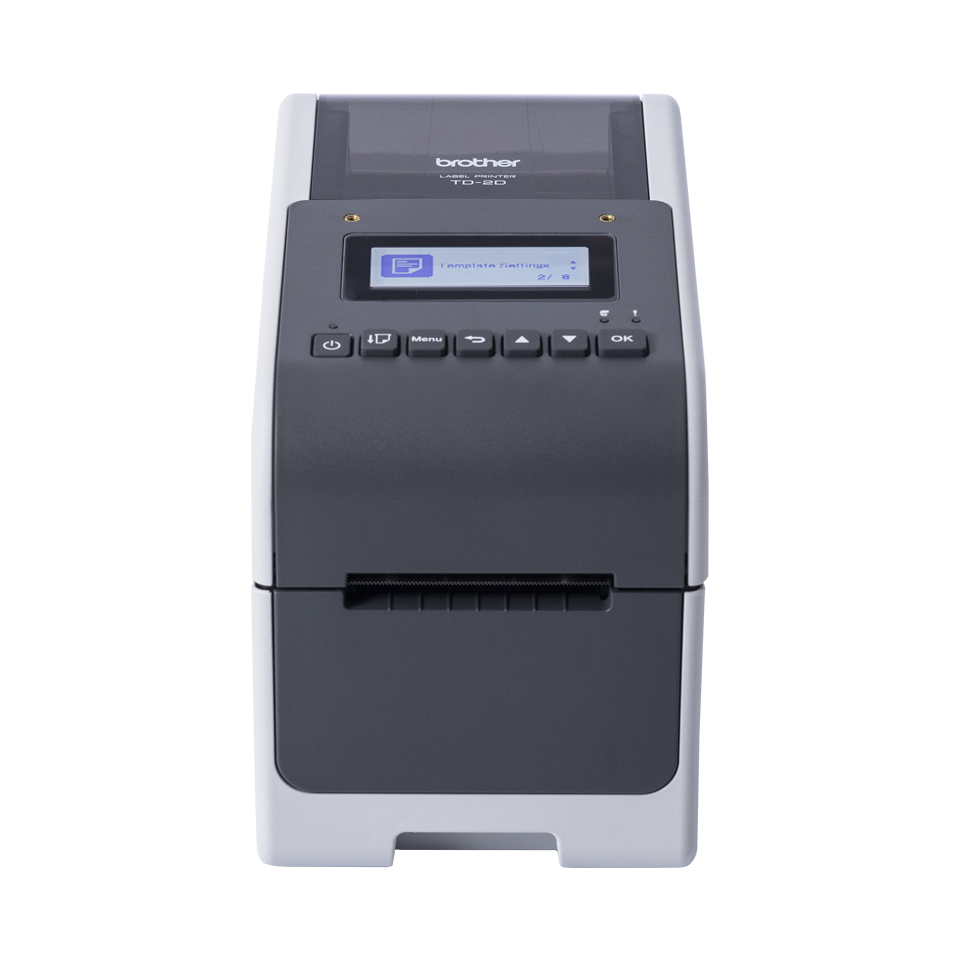 Brother - TD-2350D203 (203 dpi,až 152,4 mm/sec., mono.displ. Host, RS-232C*,LAN,Bluetooth, WLAN,max šířka štít. 63 mm)