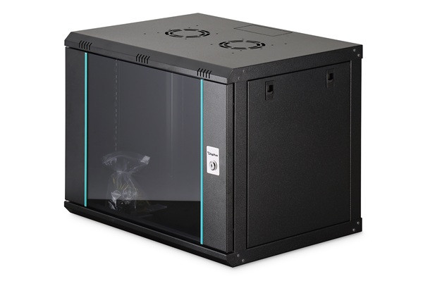 DIGITUS DN-37105 Nástěnná skříň 9U, Dynamic-N, 19", 600x450mm, nesmontovaná černá (RAL 9005)
