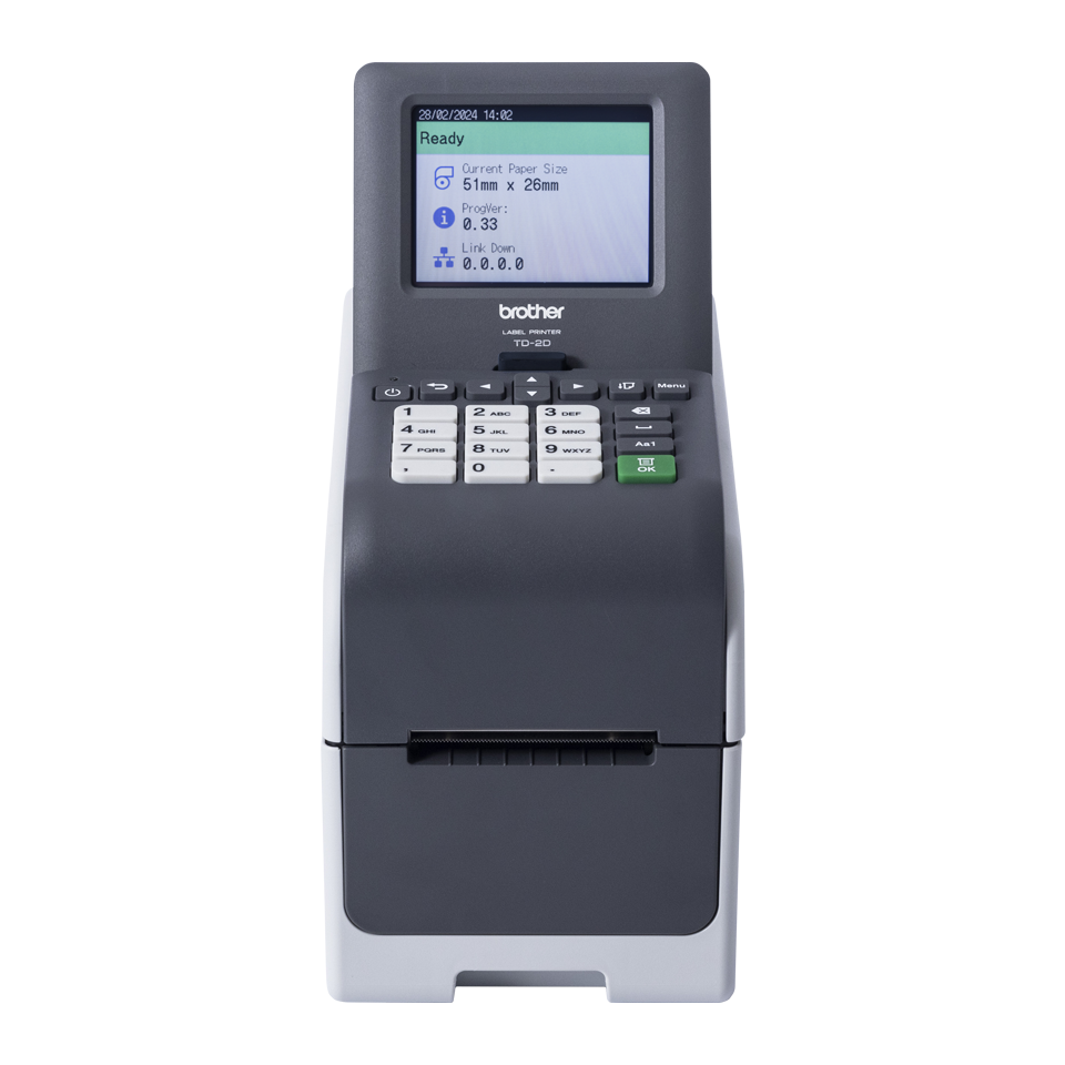 Brother - TD-2350DSA203 (300 dpi,až 152,4 mm/sec., bar. dotyk. displ, USB, USB Host, RS-232C*, LAN,  Bluetooth, WLAN, ma