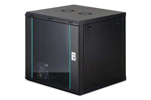 DIGITUS DN-37111 Nástěnná skříň 12U, Dynamic-N, 19", 600x600mm, nesmontovaná černá (RAL 9005)