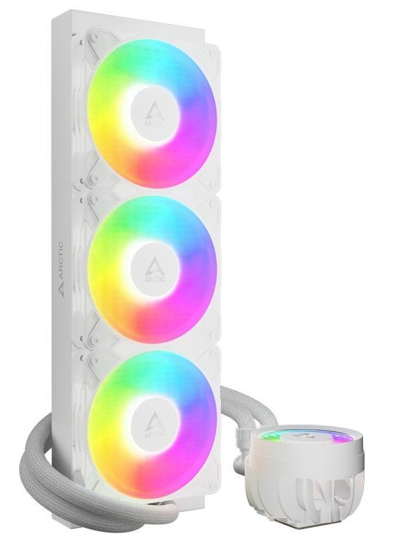 ARCTIC Vodní chladič Liquid Freezer III 360 Pro ARGB, 3x120mm, AM5, LGA1851, bílá