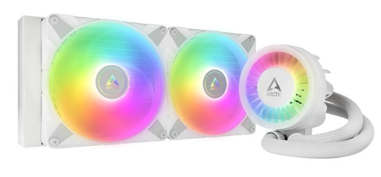 ARCTIC Vodní chladič Liquid Freezer III 240 ARGB, 2x120mm, AM5,AM4 LGA1851,LGA1700, bílá