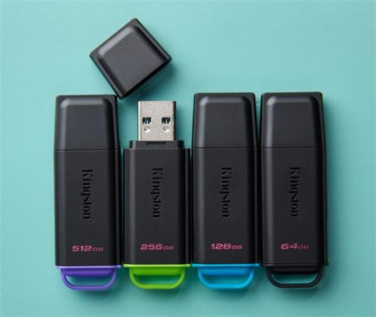 KINGSTON 256GB Portable USB 3.2 Gen 1 DataTraveler Exodia Black/Green GEN2