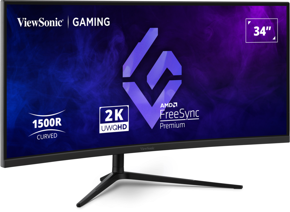 Viewsonic VX3418C-2K zakřivený 34" VA/3440x1440@180Hz/1ms/250cd/2xHDMI/2xDP/Repro/HAS/VESA