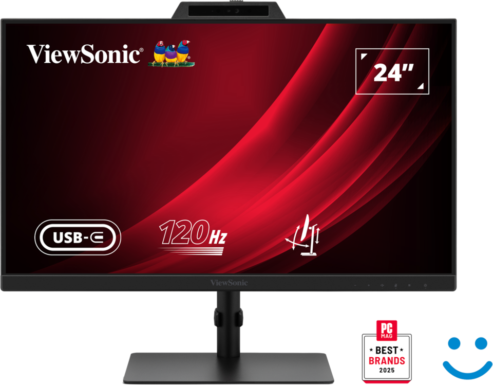 Viewsonic VG2441V 24" IPS/1920x1080@120Hz/4ms/250cd/HDMI/DP/USB/USB-C/Webcam/Repro/Pivot/HAS/VESA