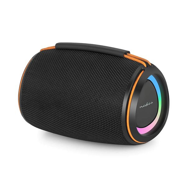 Nedis SPBT2026BK - Bluetooth® Reproduktor | 40 W | Mono | Home / Portable / Venkovní | Propojitelný | Černá / Oranžová