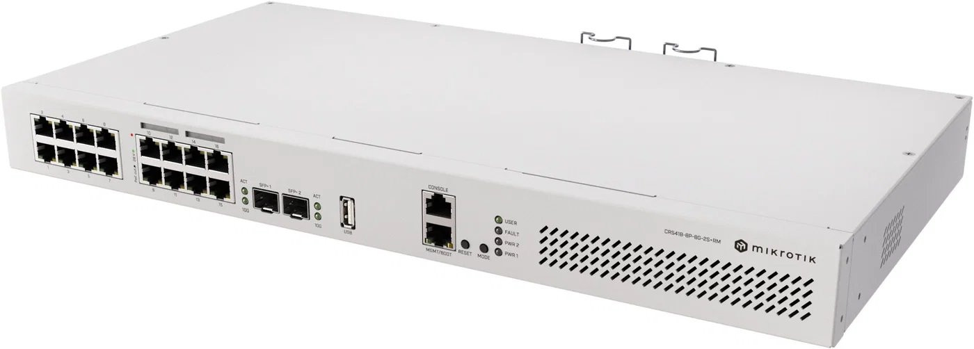 MikroTik Gigabit Cloud Router Switch CRS418-8P-8G-2S+RM
