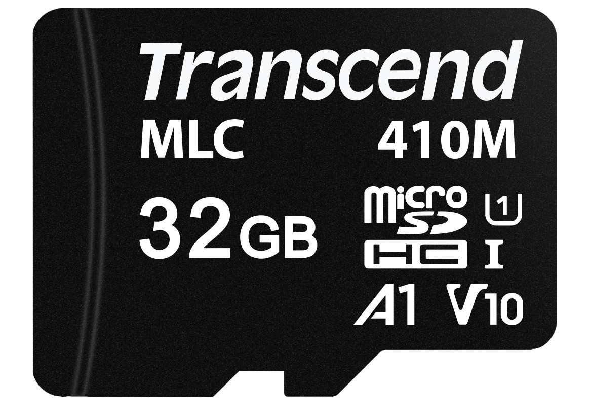 Transcend 32GB microSDHC410M UHS-I U1 (Class 10) A1 V10 MLC průmyslová paměťová karta (bez adaptéru)