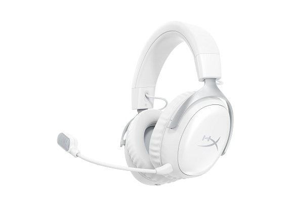 HP HyperX Cloud III S – bezdrátový herní headset (bílý)