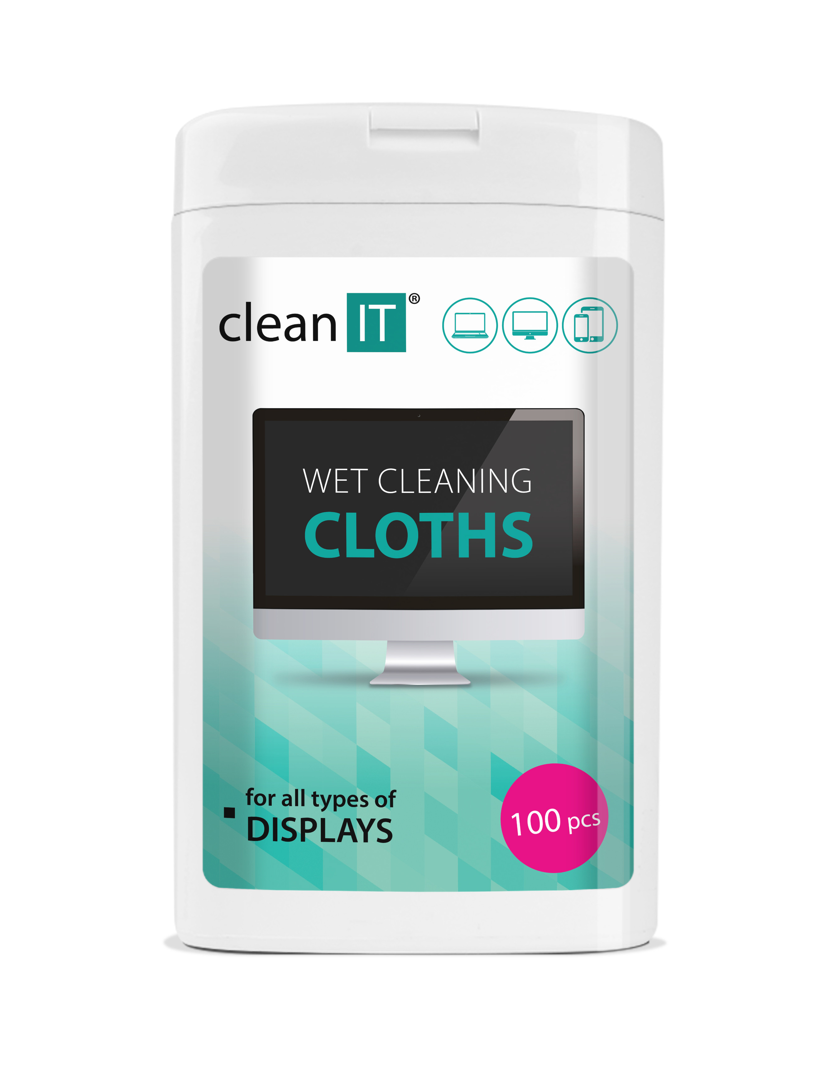 CLEAN IT vlhčené čisticí utěrky na displaye a lesklé plochy 100 ks MINI