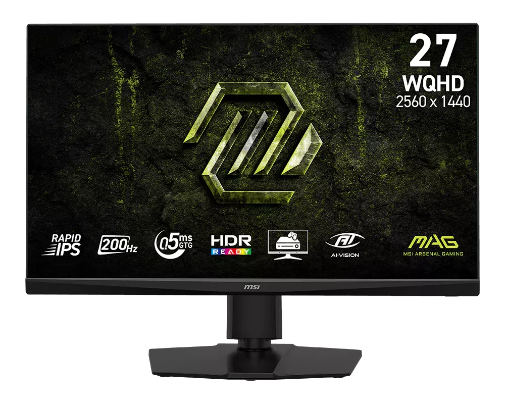 MSI MAG 272QPF E20 Gaming monitor 27" Rapid IPS/2560x1440(WQHD)/200Hz/0,5ms/2xHDMI/DP/Výšk.nast/Pivot