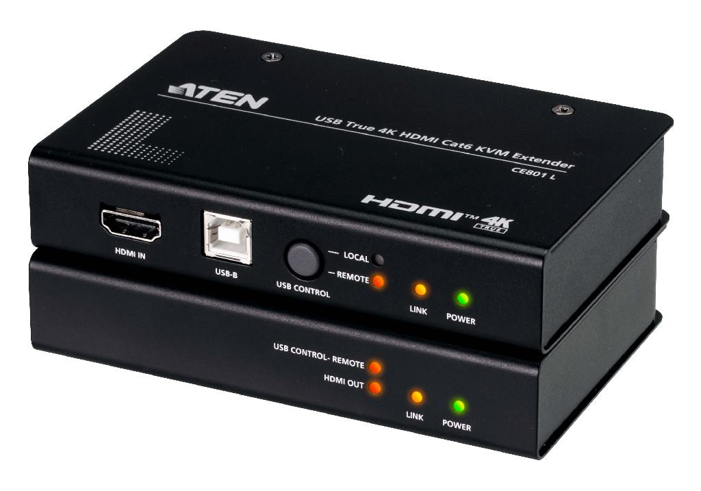 ATEN CE801 USB True 4K HDMI Cat 6 KVM Extender (4K @ 70 m / FHD @ 100 m) 