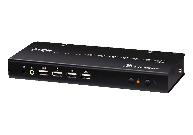 ATEN CS742H 2portový USB 4K HDMI KVMP™ přepínač s duálním displejem (kabely v ceně) 